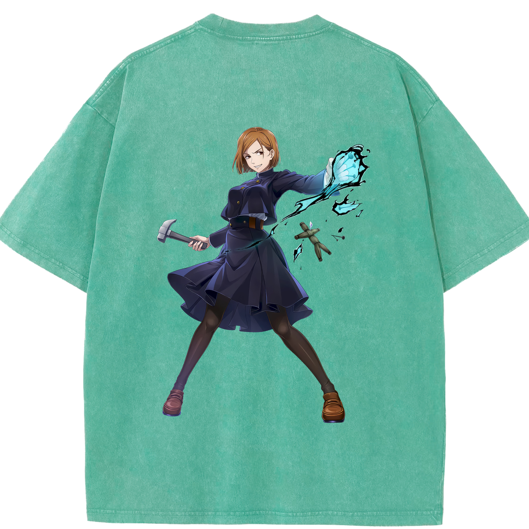 （画像用） 呪術廻戦 Jujutsu Kaisen 綿100% ヴィンテージ風 半袖Tシャツ（背面プリント）